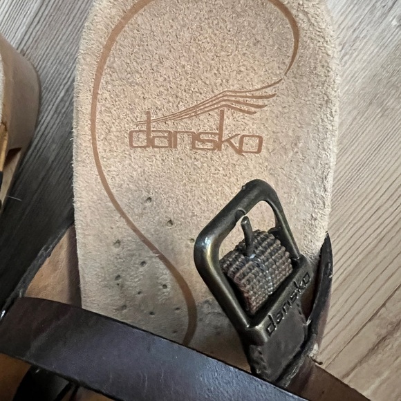 Dansko Thea Brown Leather Sz 38 - Picture 6 of 6